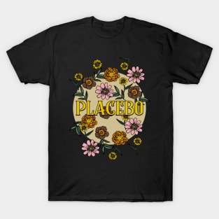 Placebo Name Personalized Flower Retro Floral 80s 90s Name Style T-Shirt